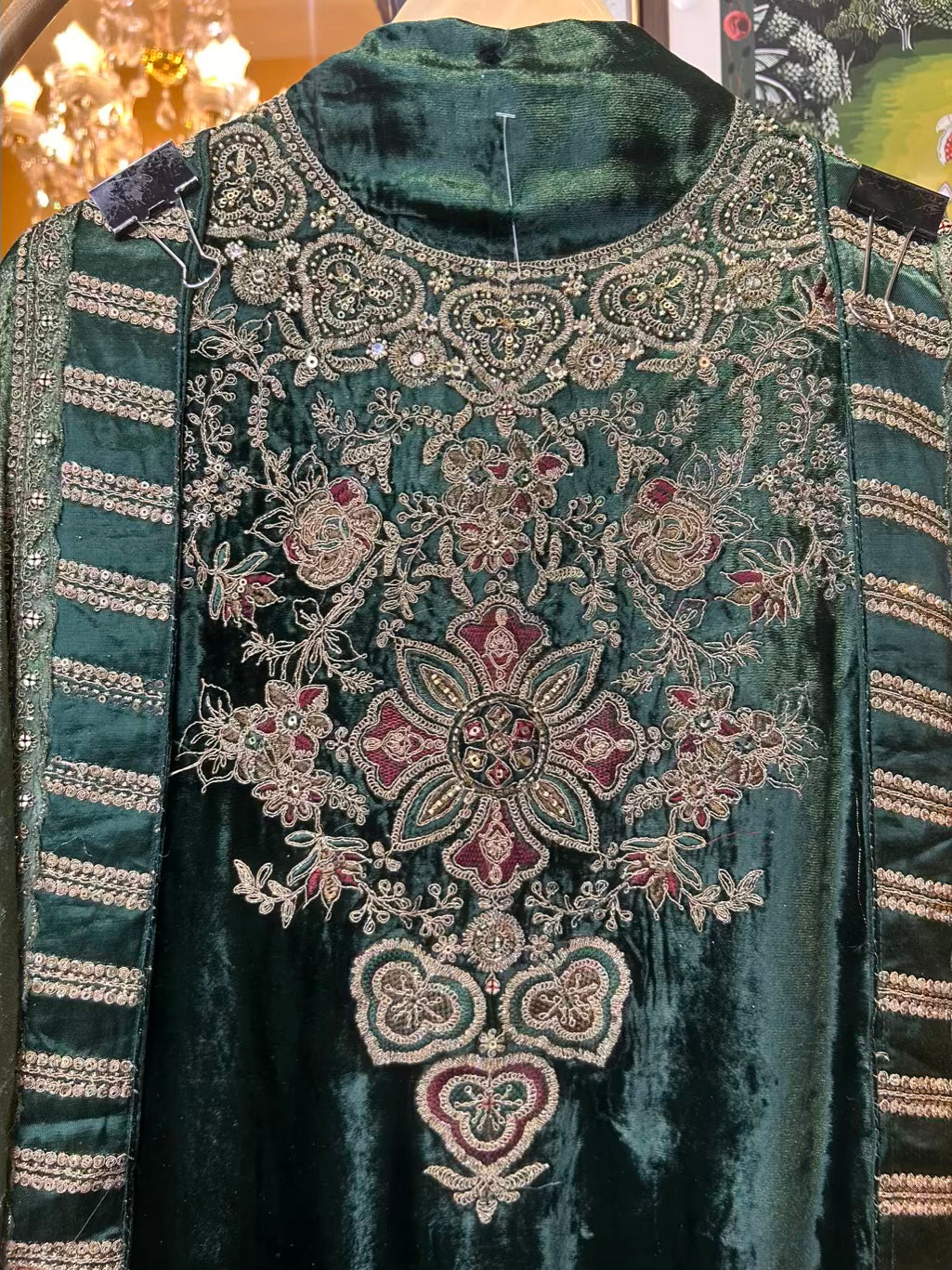 Zohraé-Velvet Suit (Green)