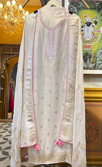 Celeste Shimmer Organza Suit