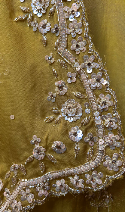 Afsaneh Organza Suit (Lime Green)