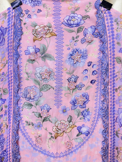 Elara Print Veil Suit (Pink)