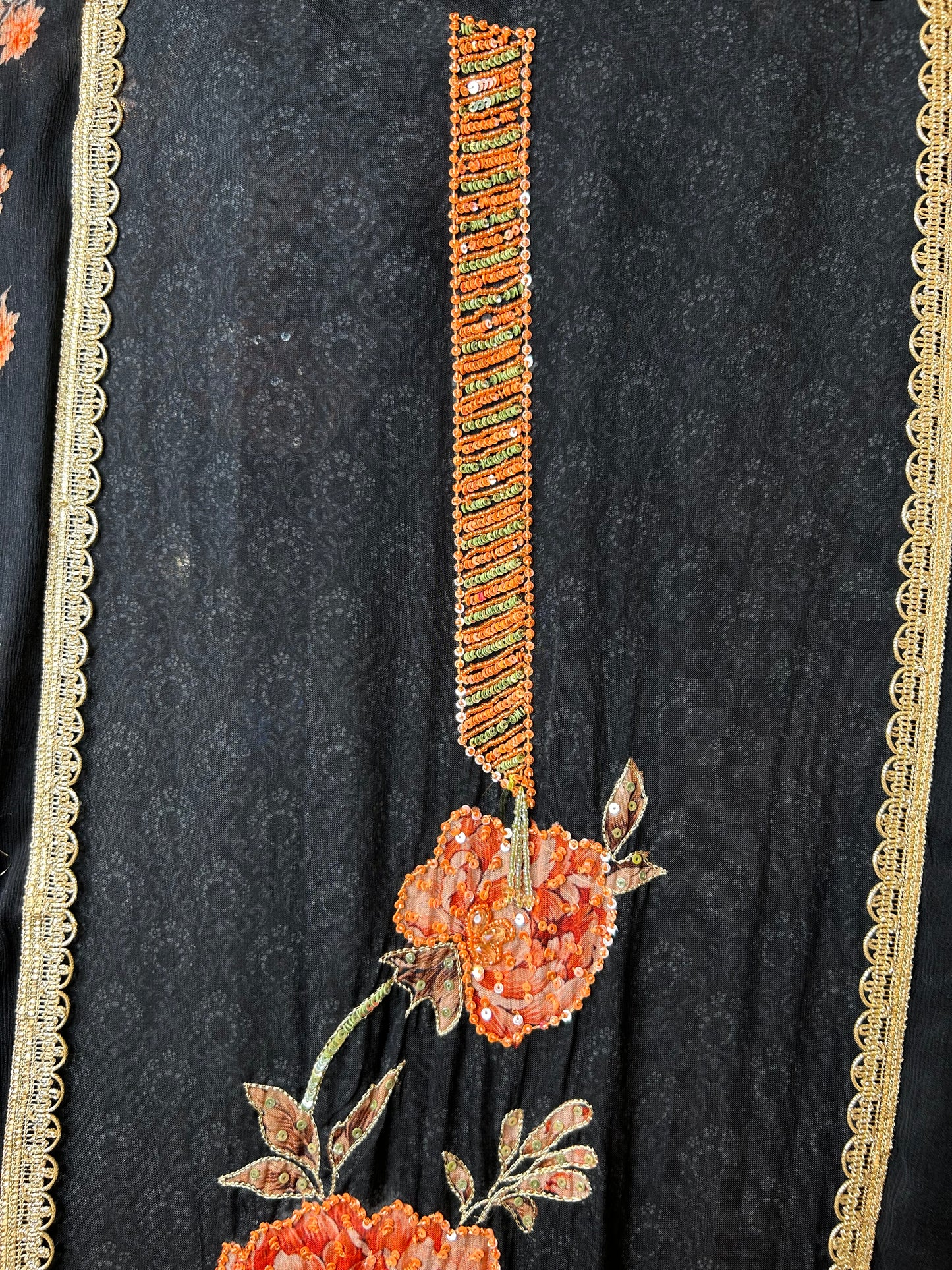 Meira Handwork Organza Suit