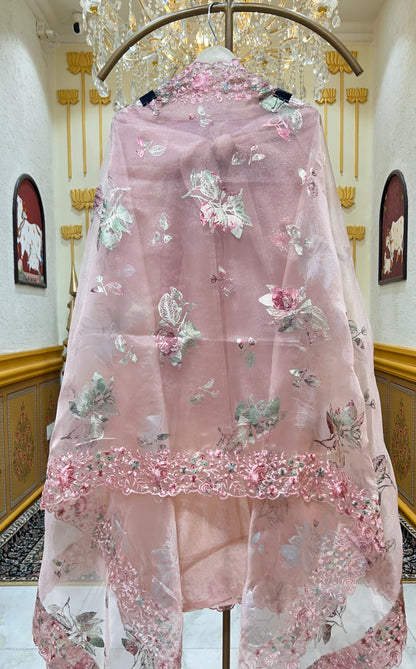 Husna Threadcrafted Suit (Pink)