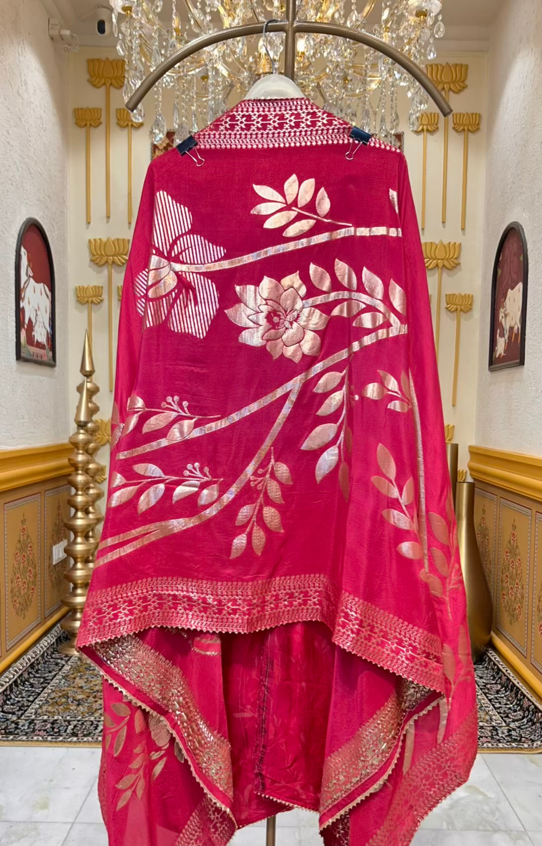 Arzini Silk Riwayat Suit (Pink)