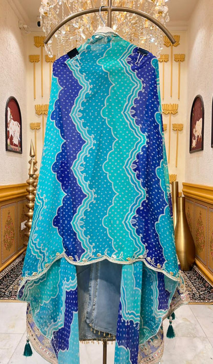 Gulbandhni Dori Suit (Blue)