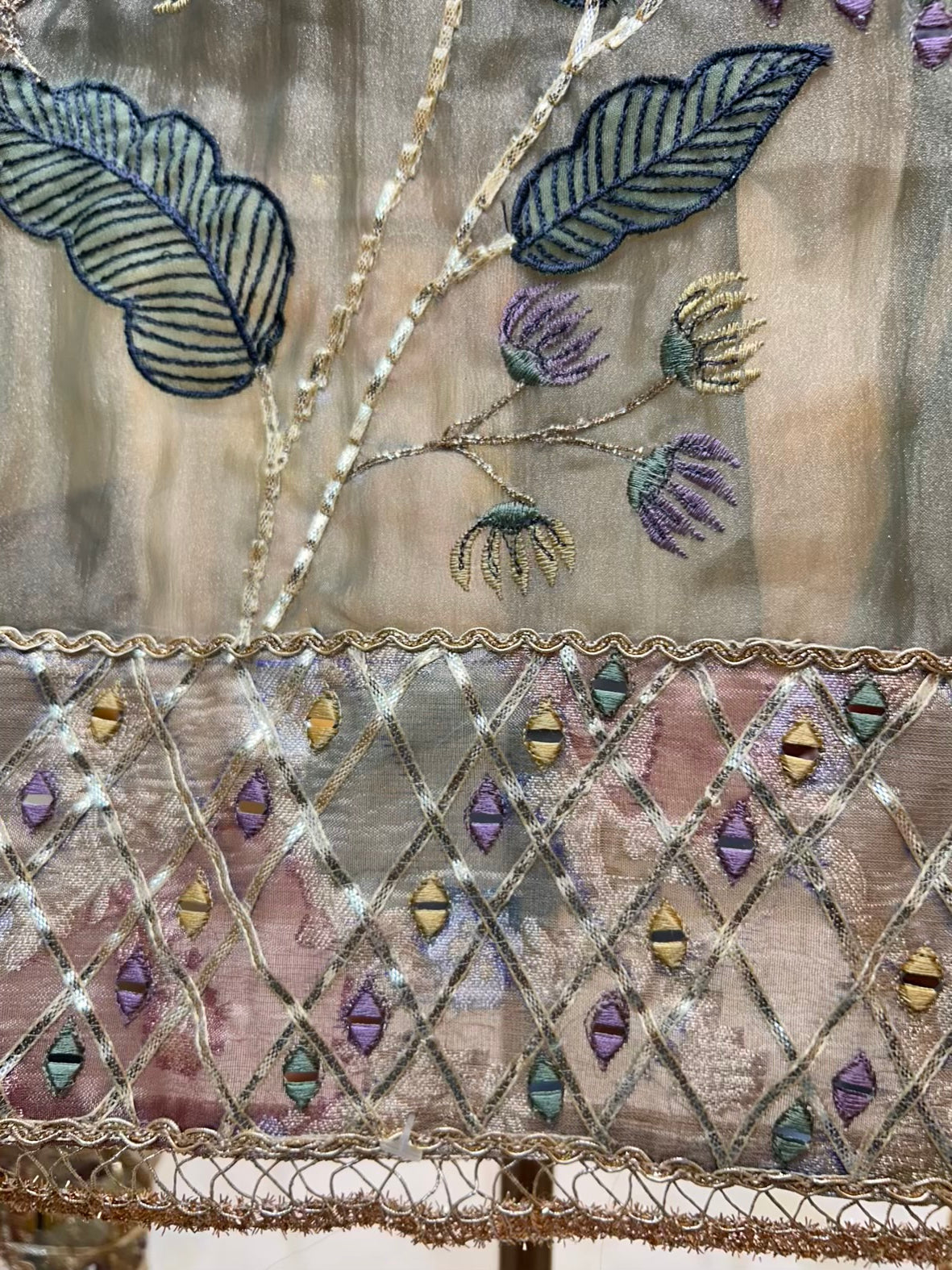 Rimzara Noor Gota Suit (Olive Green)