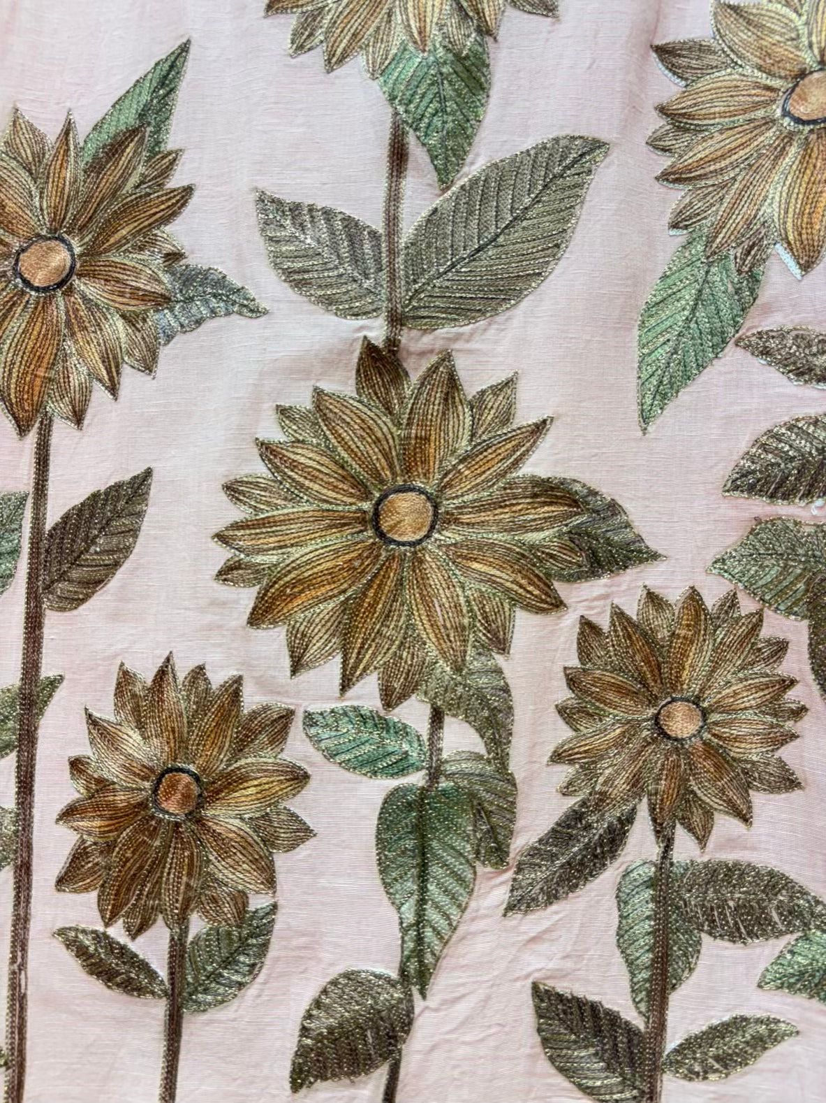 Veda Linen Zari Suit