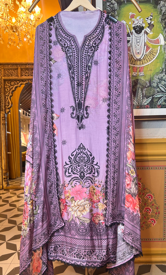 Vaya Muslin Suit (Lavender)