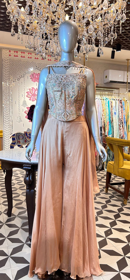 Rangmahal Crop Top Set