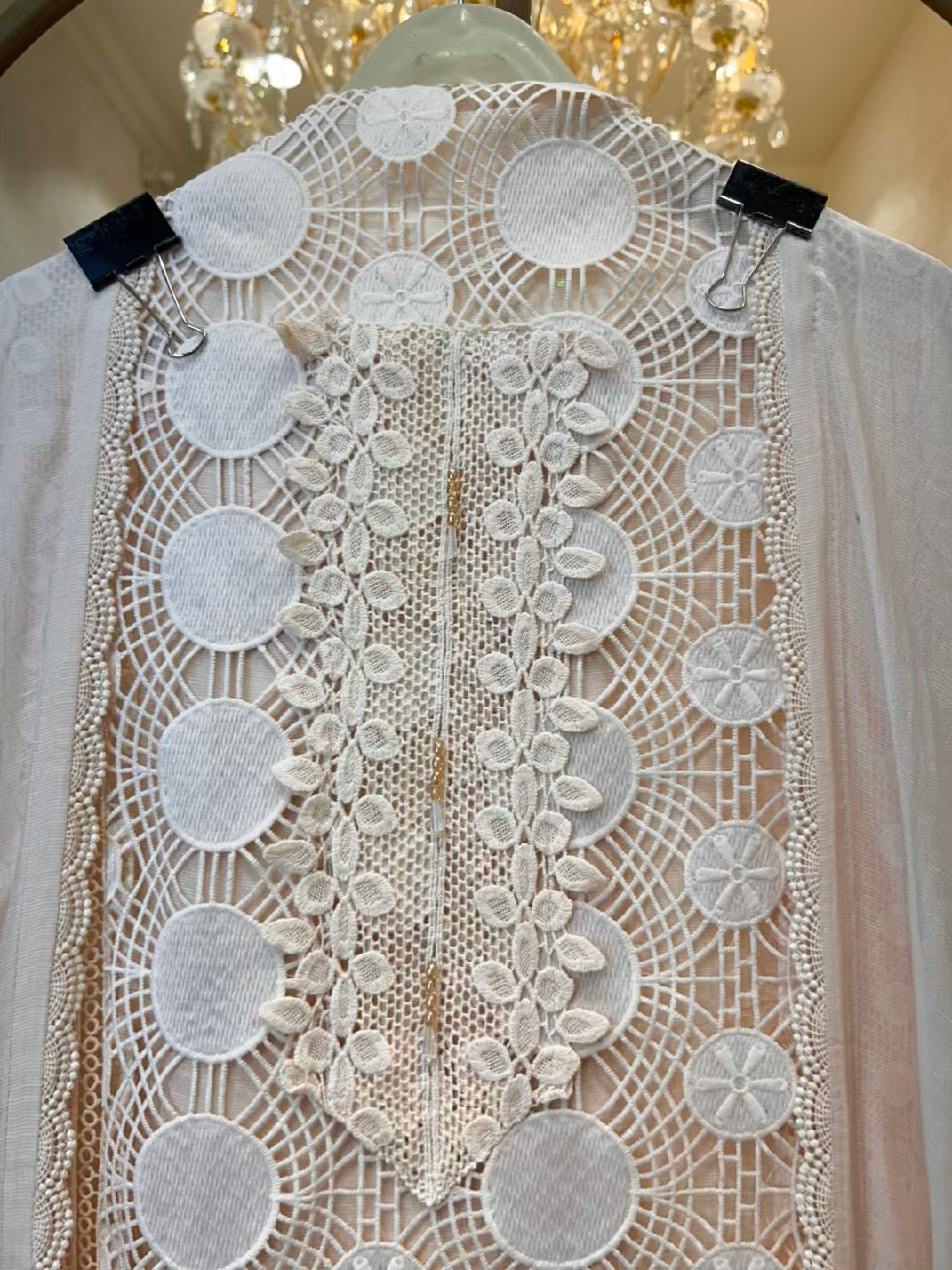 Aamira Crochet Leather Mul Suit