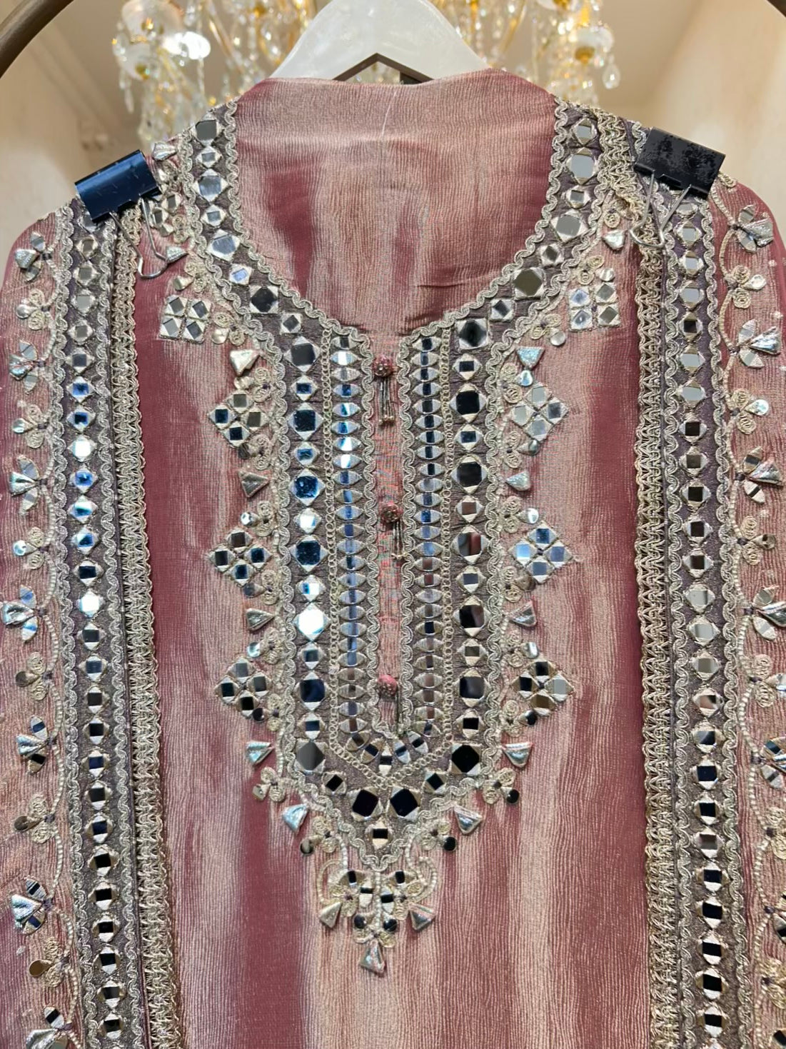 Nooriza Gota Aaina Suit (Pink)