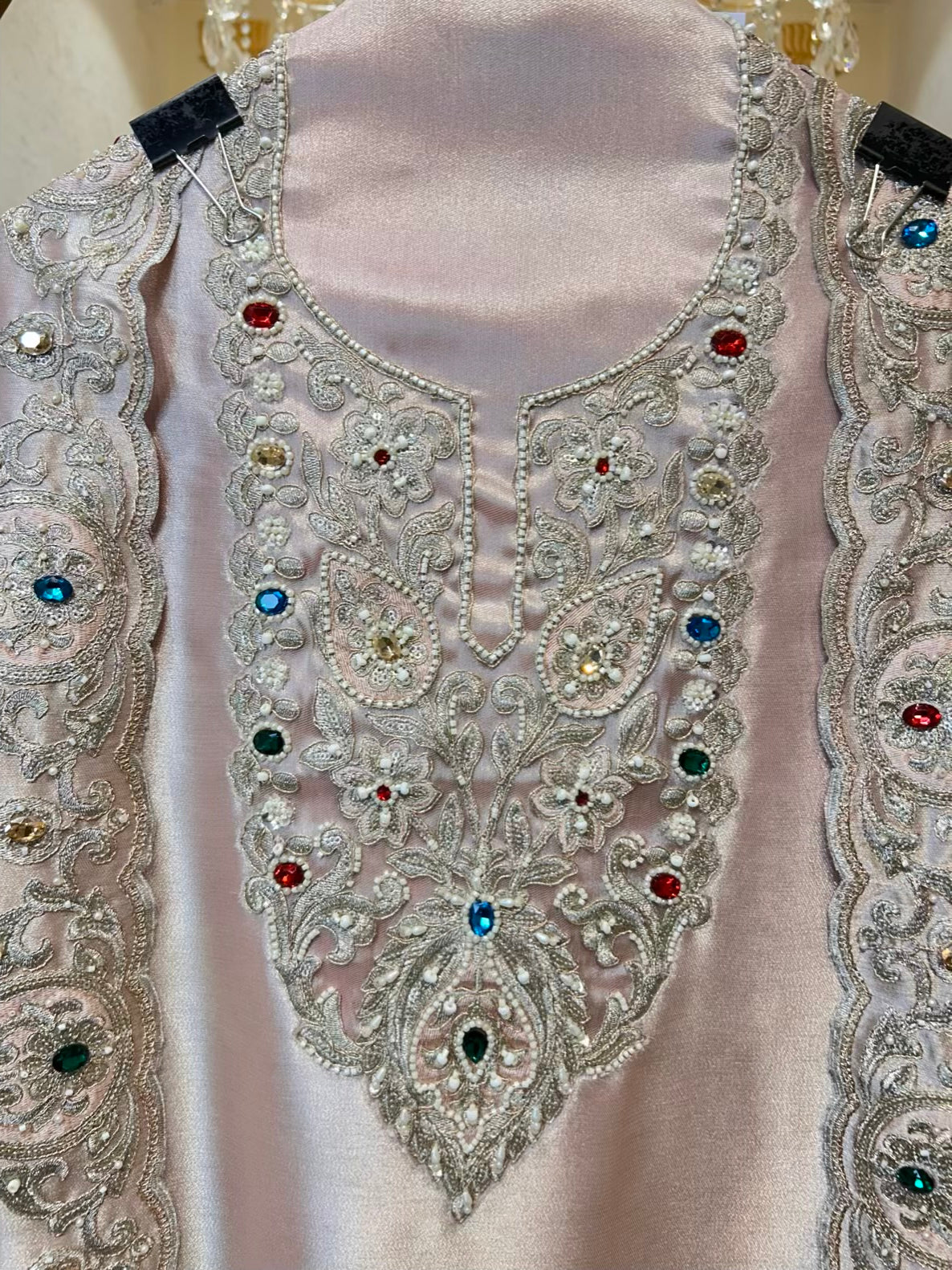 Zehraani Élan Suit (Peach)