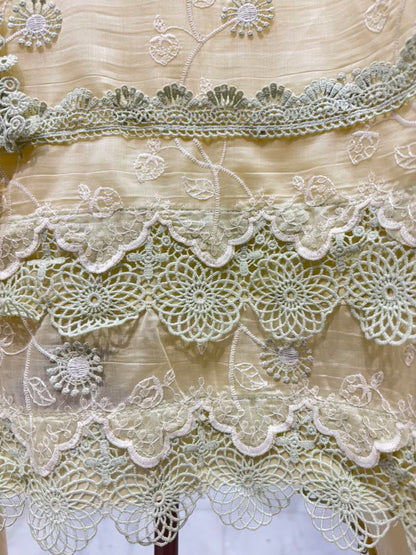 Roselle Crochet Chanderi Suit