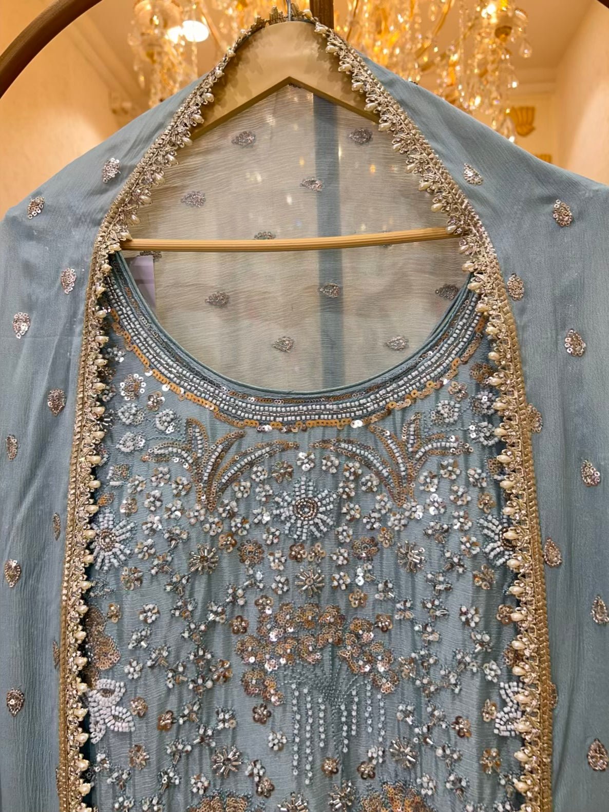 Elvaira Noor Gharara Set (Blue)