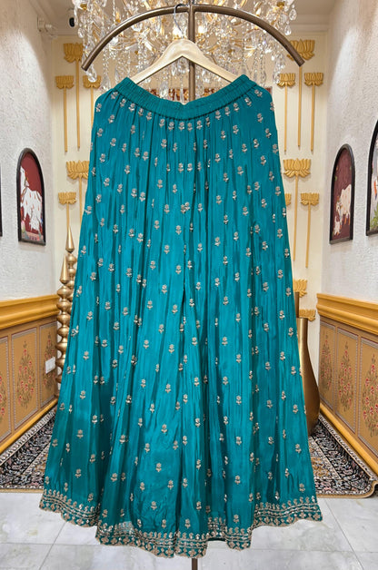 Elina Chinon Handwork Sharara Set (Green)