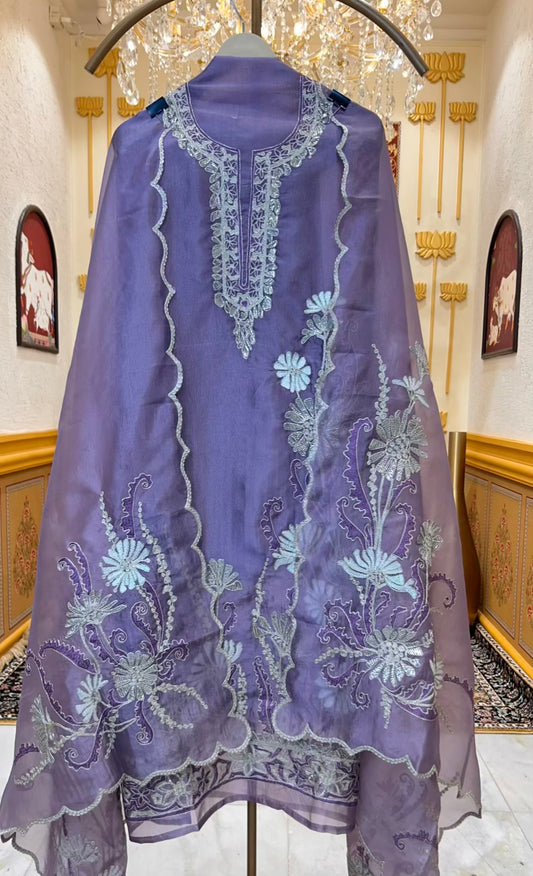 Tisvara Haftkaar Suit (Violet)