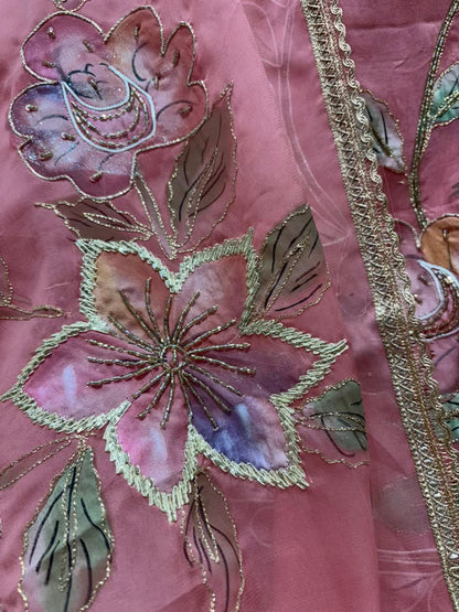 Vrinda Handpaint Organza Suit