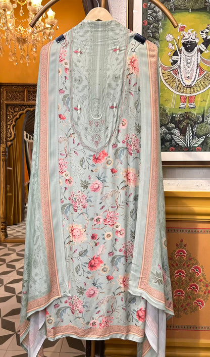 Ruhani-é-Pashm Suit (Green)