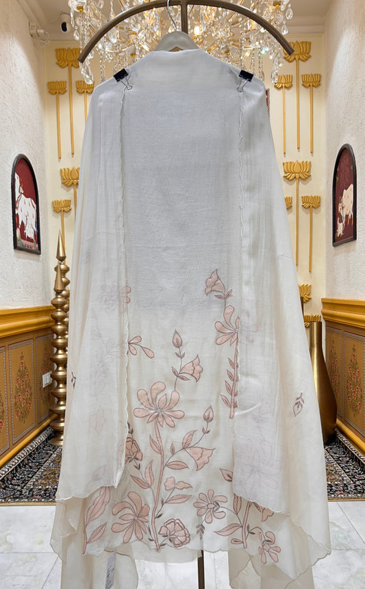 Saanvi Appliqué Grace Suit (Ivory)
