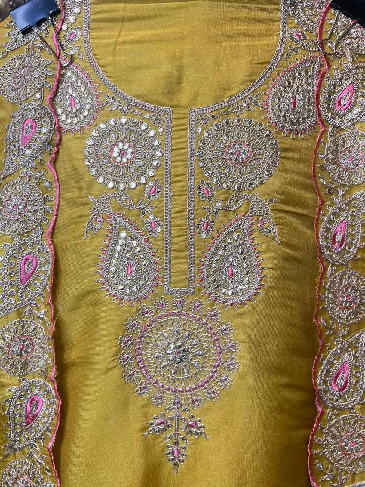 Zarwisha Organza Suit (Yellow)