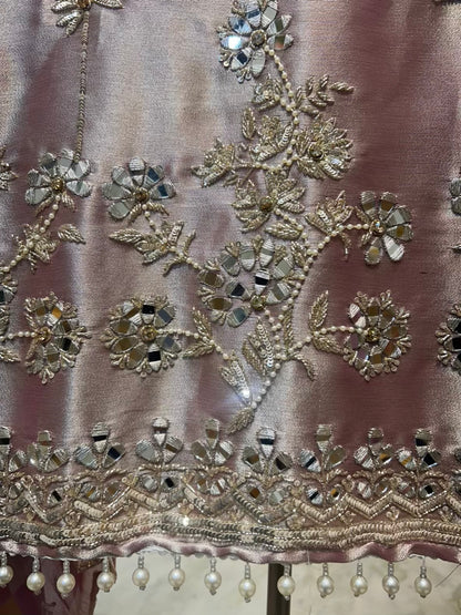 Zehraani Sequin Naqsh Suit (Lavender)