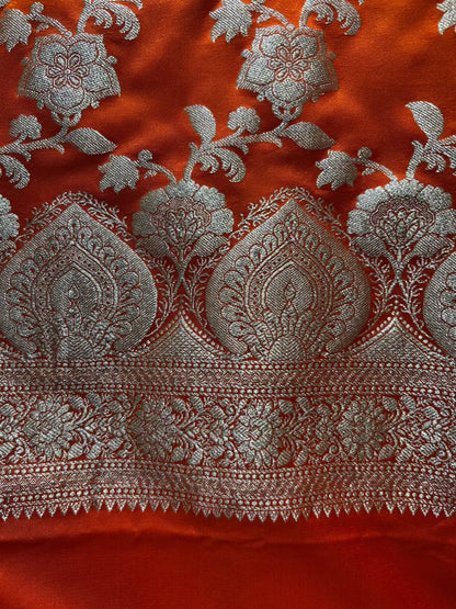 Riyara Banarasi Heirloom Suit (Orange)