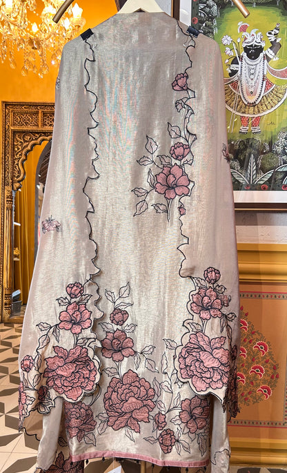 Tabeer Appliqué Set (Beige)