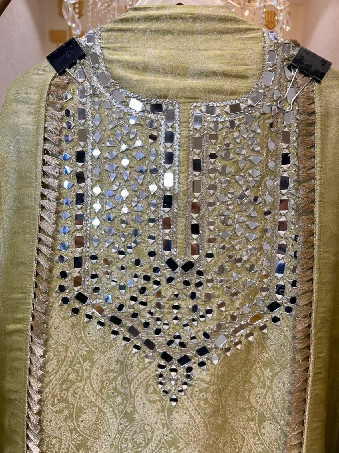 Riyara Kinari Élan Suit (Lime Green)