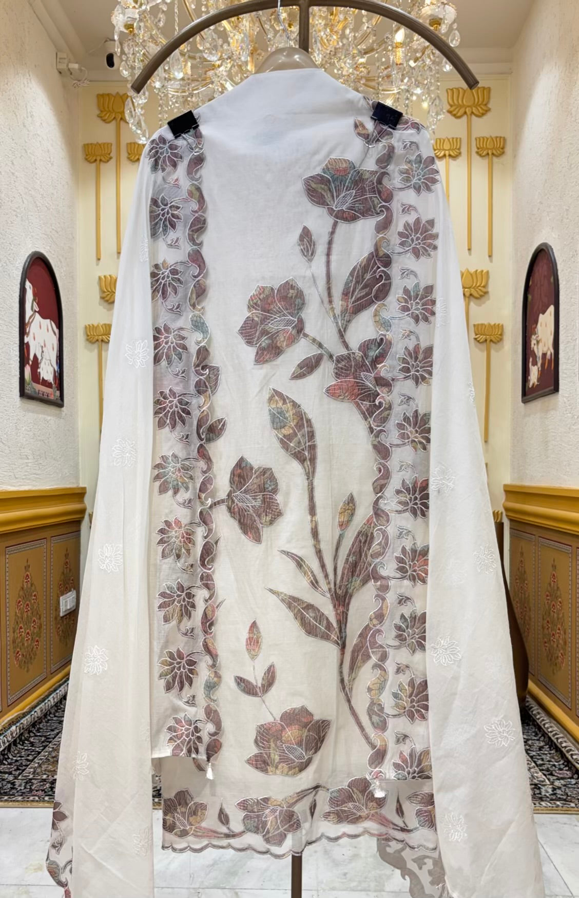 Noorza Appliqué Chanderi Suit