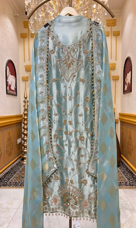 Ayleen Shimmer Noor Suit (Green)
