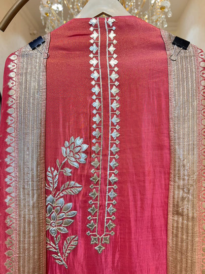 Arzella Banarasi Edge Suit (Magenta)