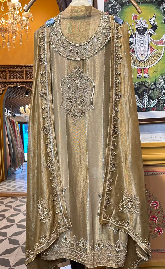 Serazia Organza Suit (Green)