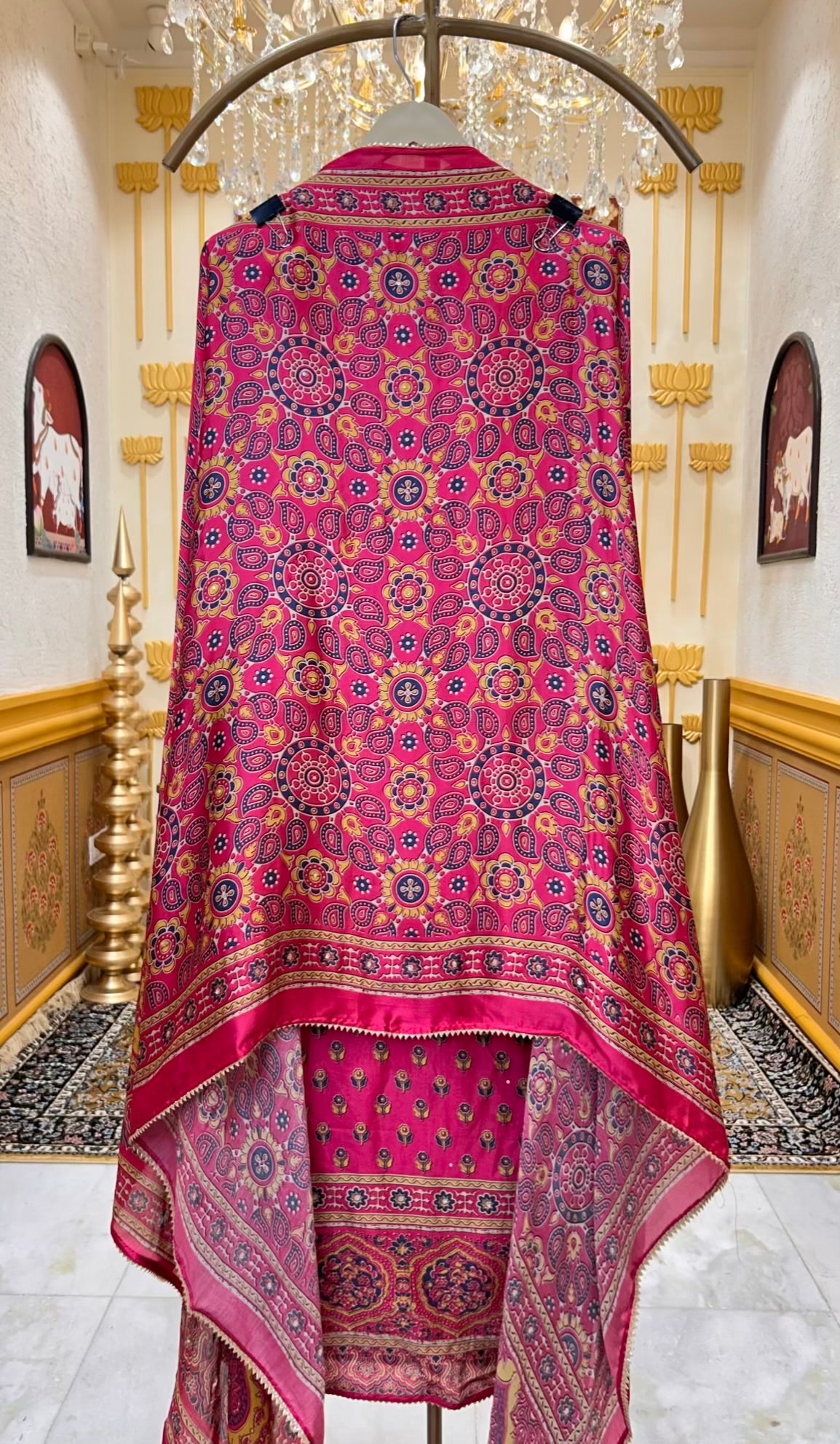 Zarinya Silk Aura Suit (Magenta)