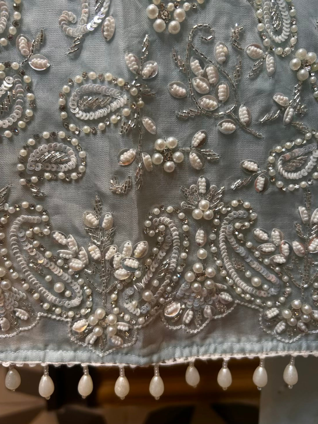 Mehrosa Organza Suit (Blue)