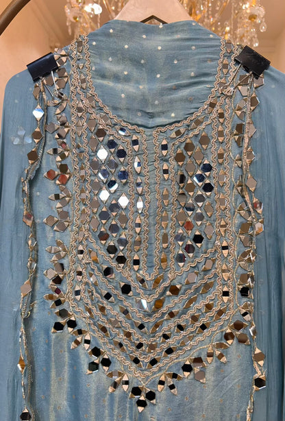 Zarfeena Aaina Suit (Blue)