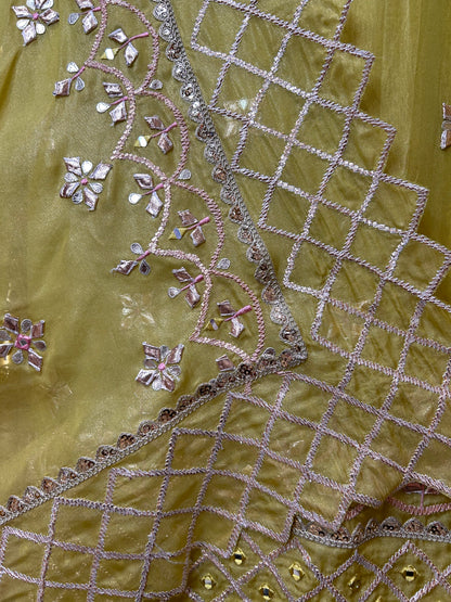 Nayra Mirror & Gotapatti Organza Suit