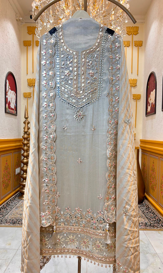 Parizaad Mirror Organza Suit