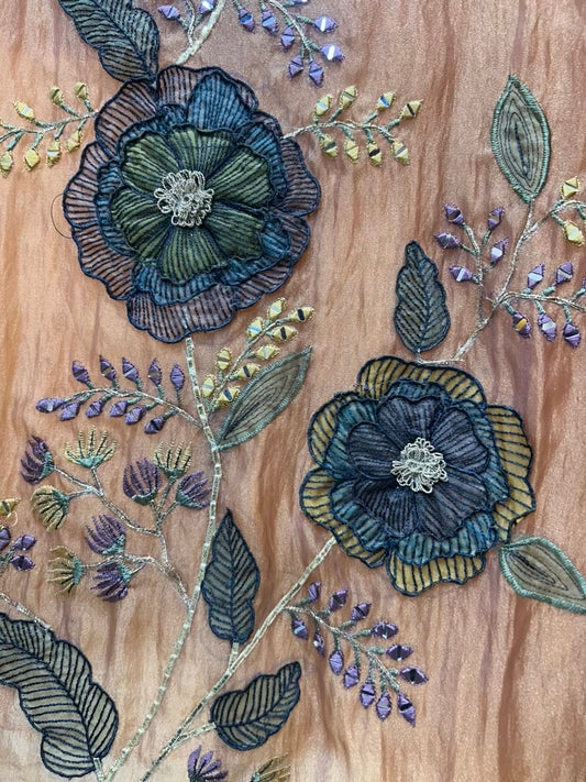 Rimzara Noor Gota Suit (Peach)