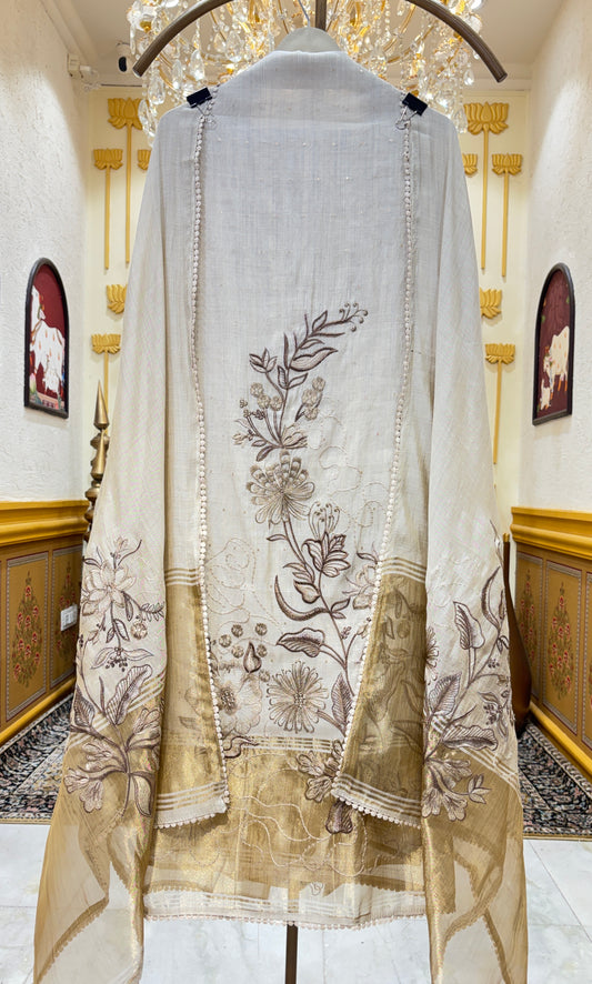Gulnaar Jamdani Grace Suit