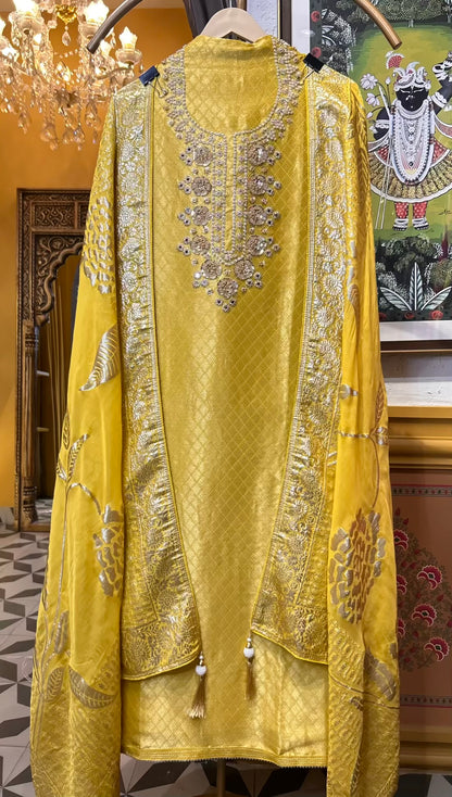 Sabeira Organza Suit (Yellow)