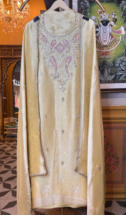 Suhayat Brocade Suit (Yellow)