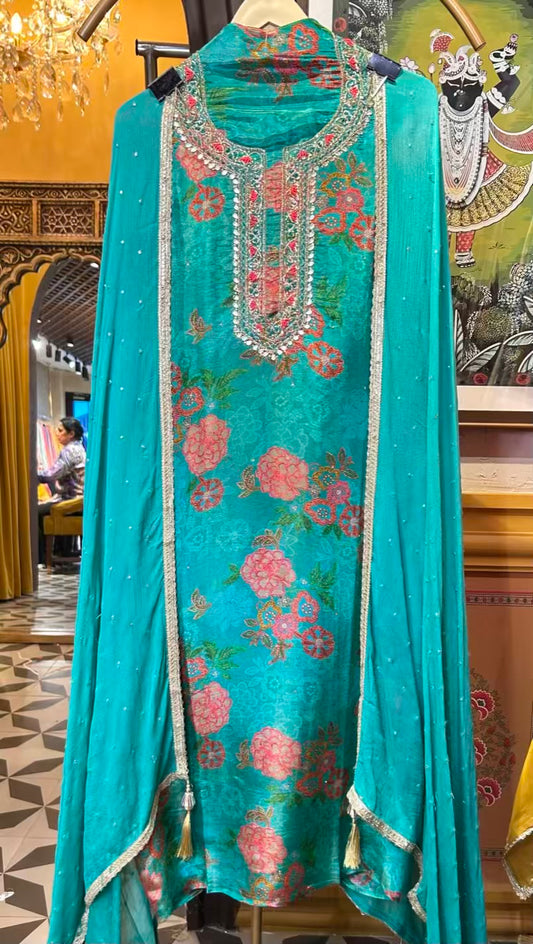Ada-e-Jahan (Turquoise)