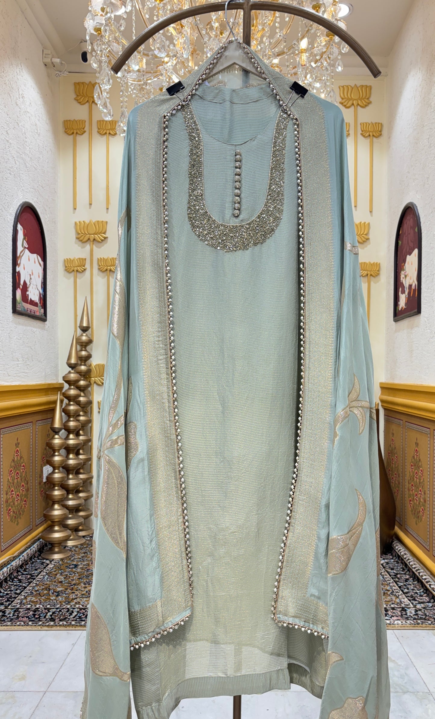 Mehrbano Banarasi Organza Suit