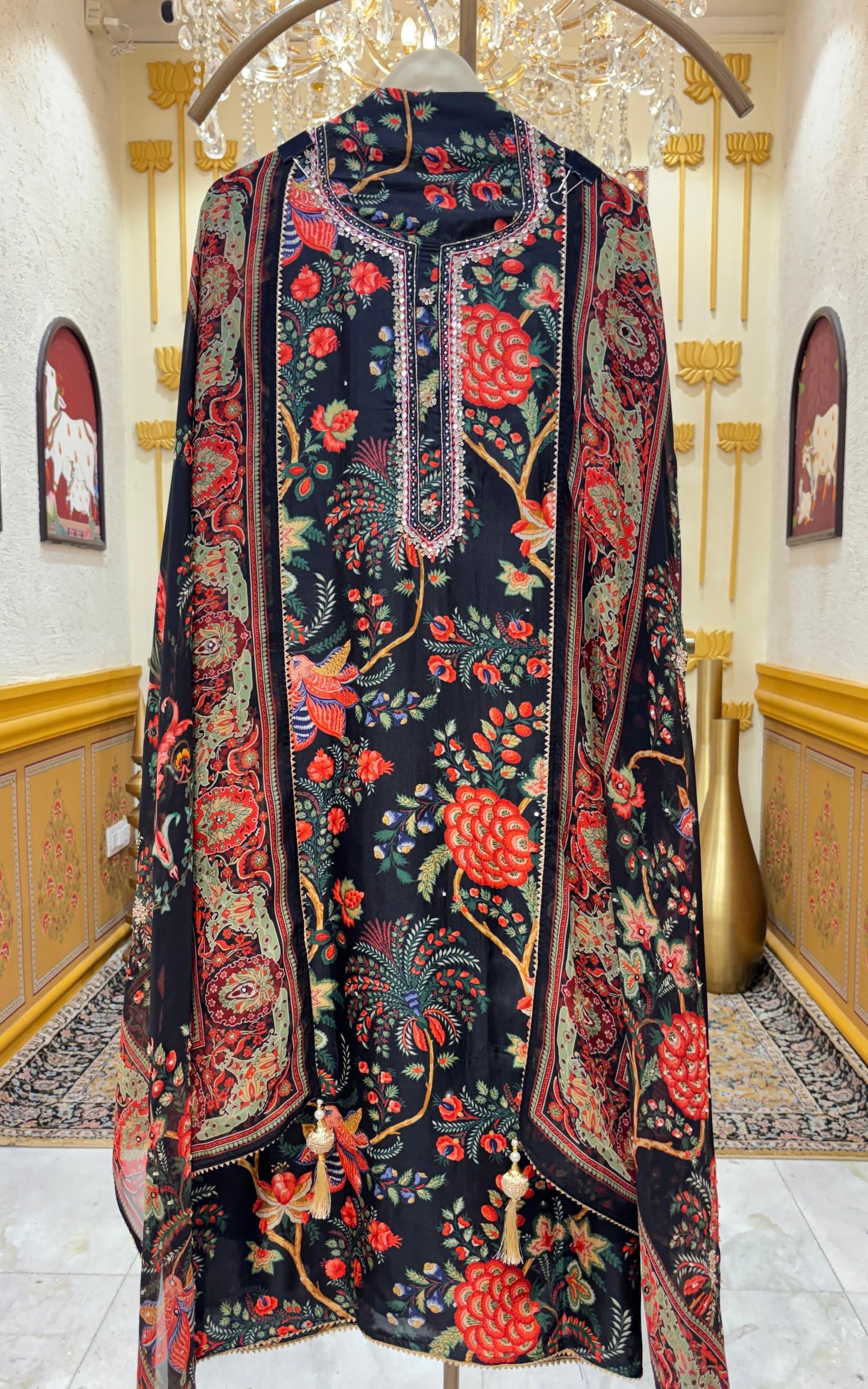 Tvesha Printed Muslin Suit