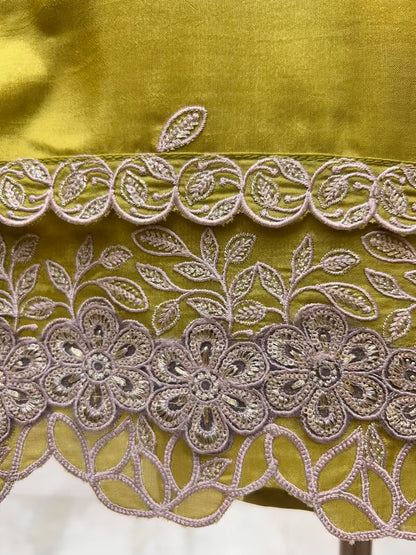 Zehraani Moti Zari Suit (Mehendi Green)