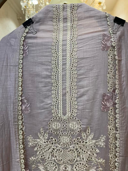 Zivara Chikankari Chanderi Suit