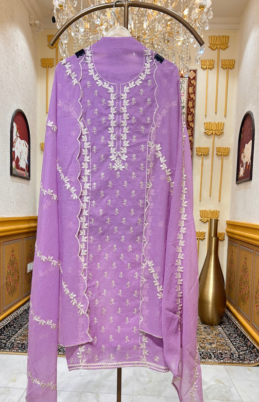 Aarini Resham Veil Suit (Lavender)
