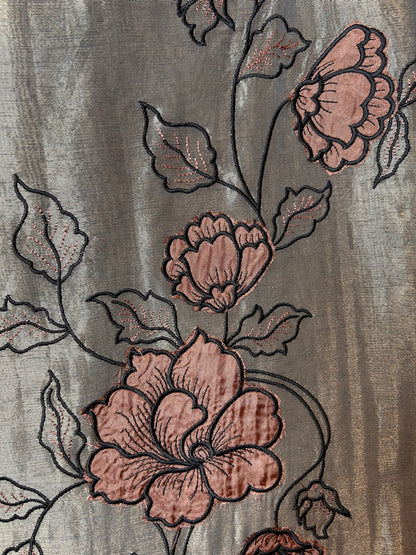 Tabeer Appliqué Set (Grey)