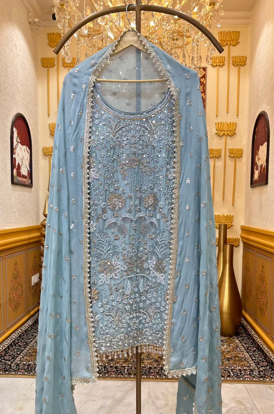 Elvaira Noor Gharara Set (Blue)
