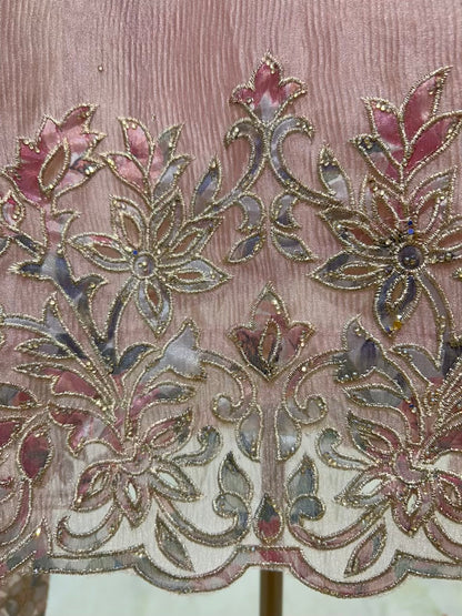 Zehraah Cutwork Veil Suit (Lavender)