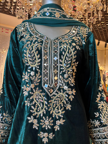 Samaara Velvet Farshi Suit